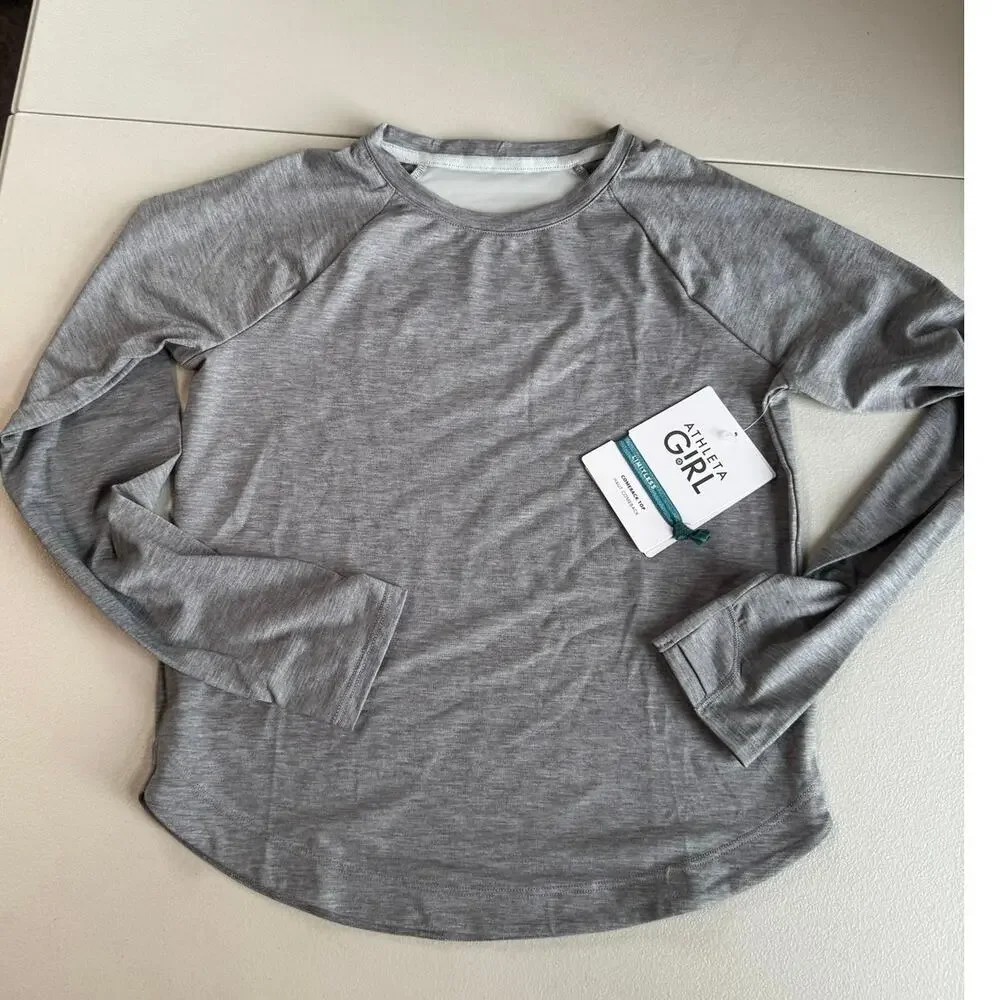 Athleta Girl comeback top size 8/10 gray NWT